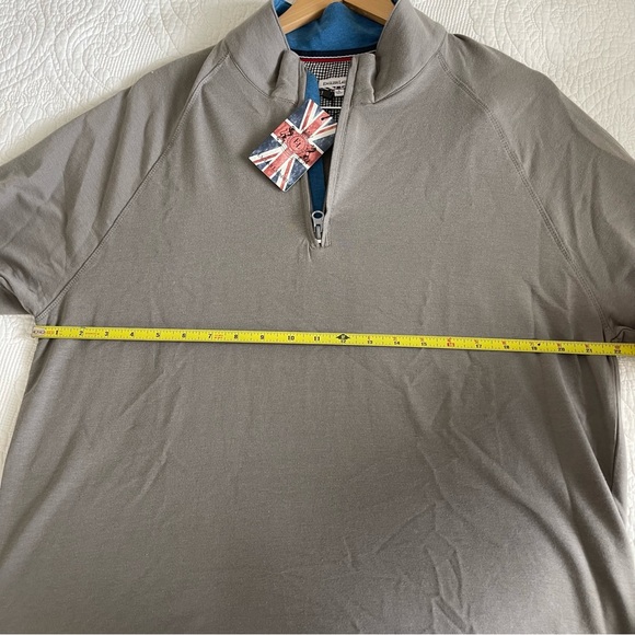 English Laundry Mockneck Half Zip Grey Sweater in Size L - Picture 12 of 13